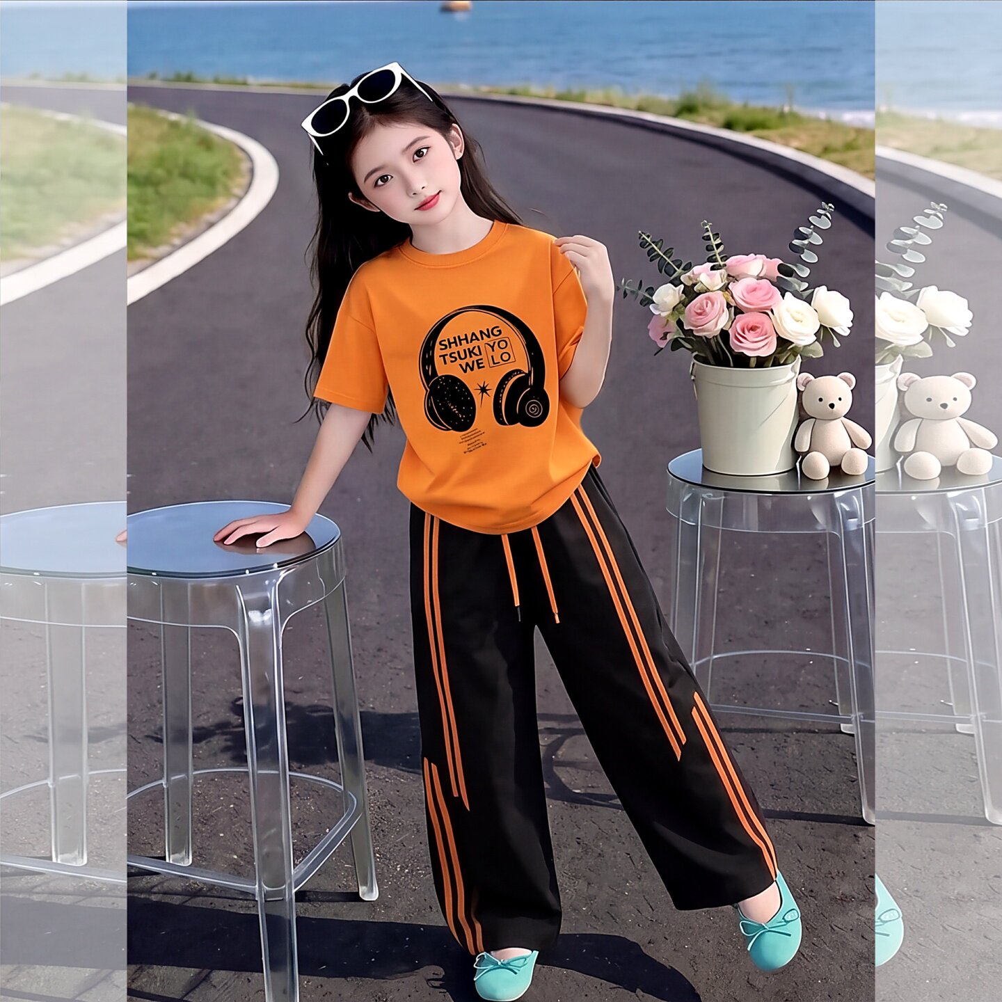 女童夏套装2026新款巨好看夏装儿