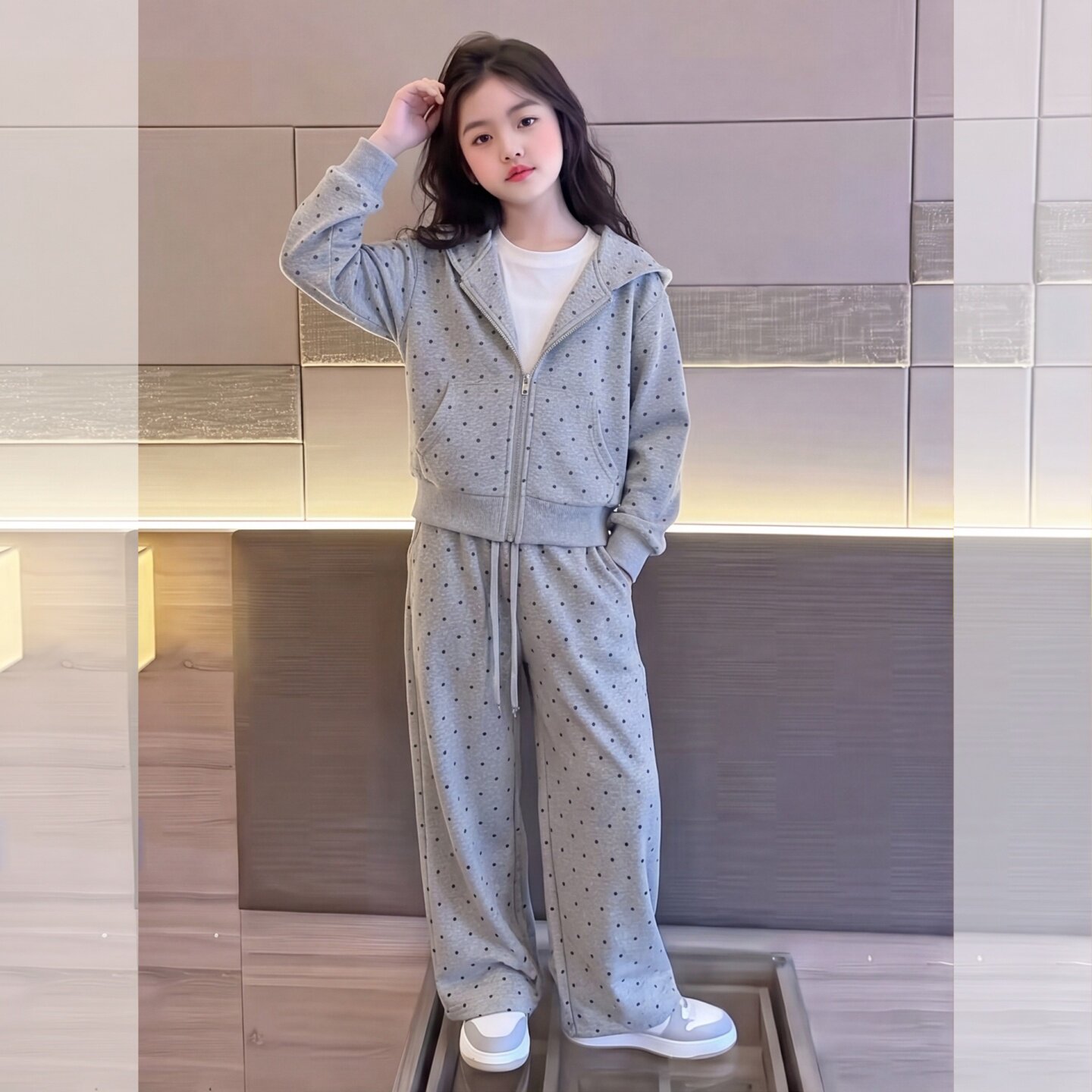女童秋季套装2026新款儿童洋气秋