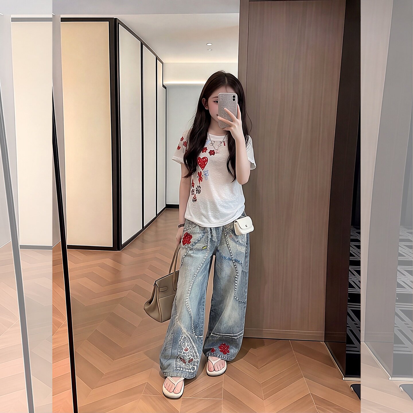 女童套装夏2026新款儿童短袖t恤女孩大童薄款阔腿裤夏季两件套