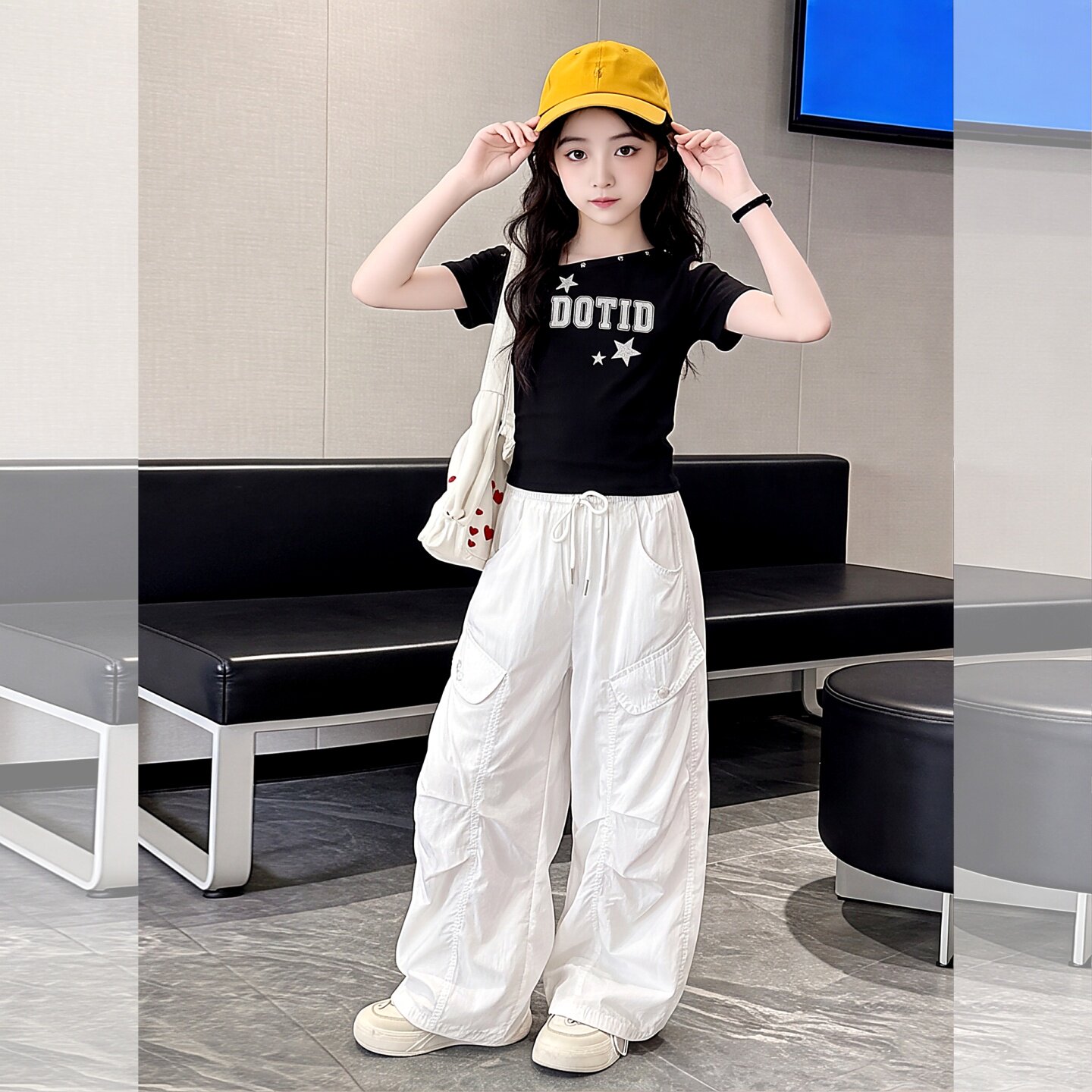 女童甜酷穿搭套装夏季2026新款女