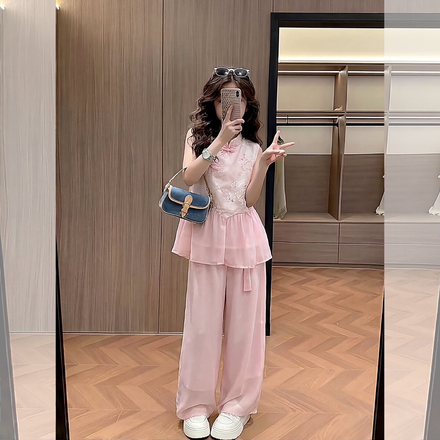 2026新款夏季女童套装国风洋气女