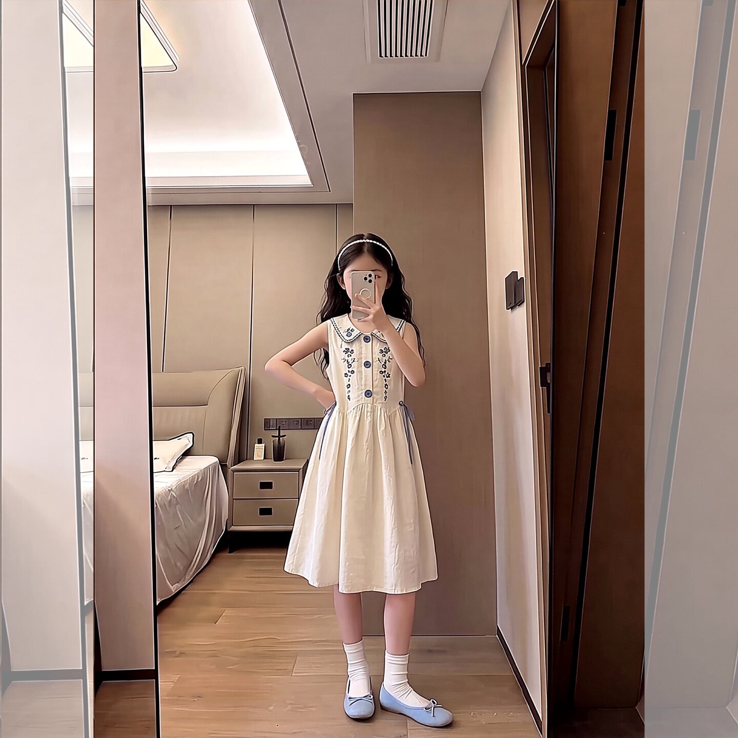 女童2026新款连衣裙初中生夏季娃