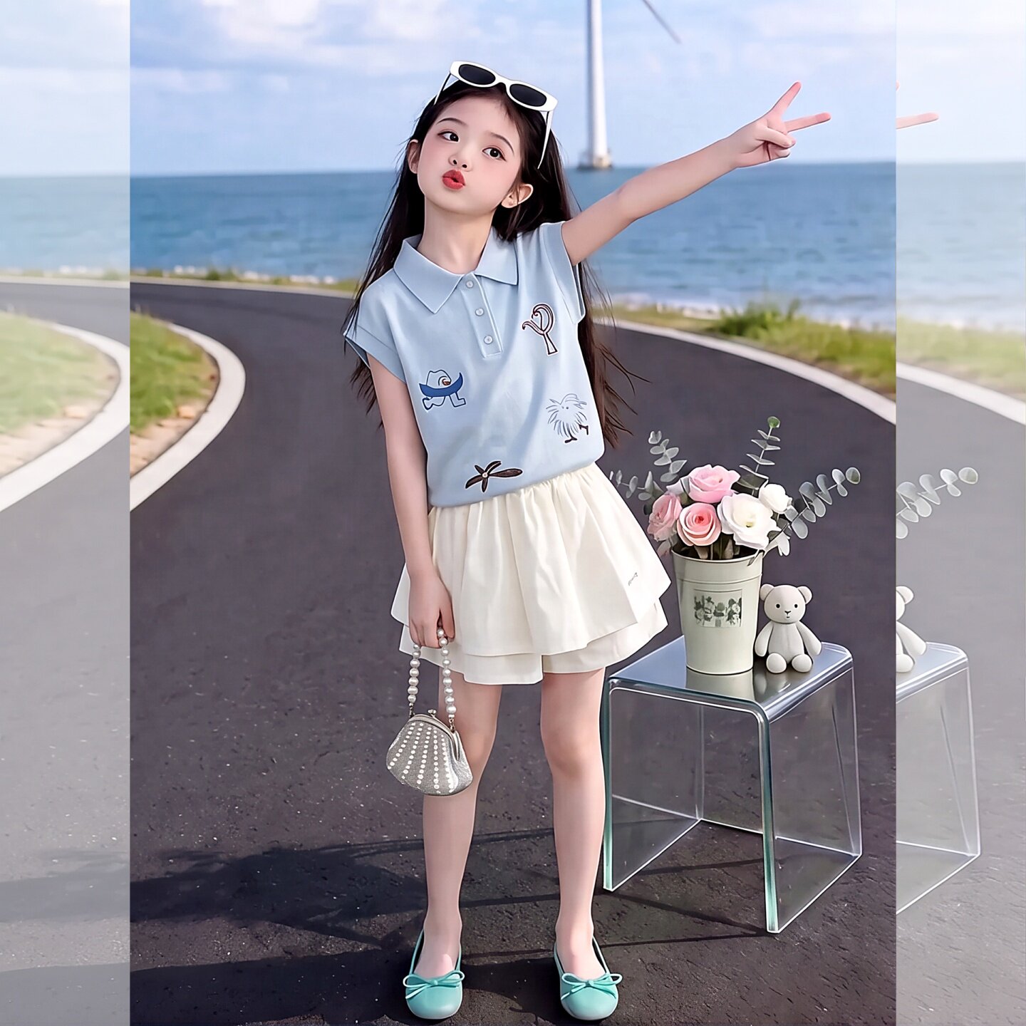 女童夏装套装2026新款儿童巨好看