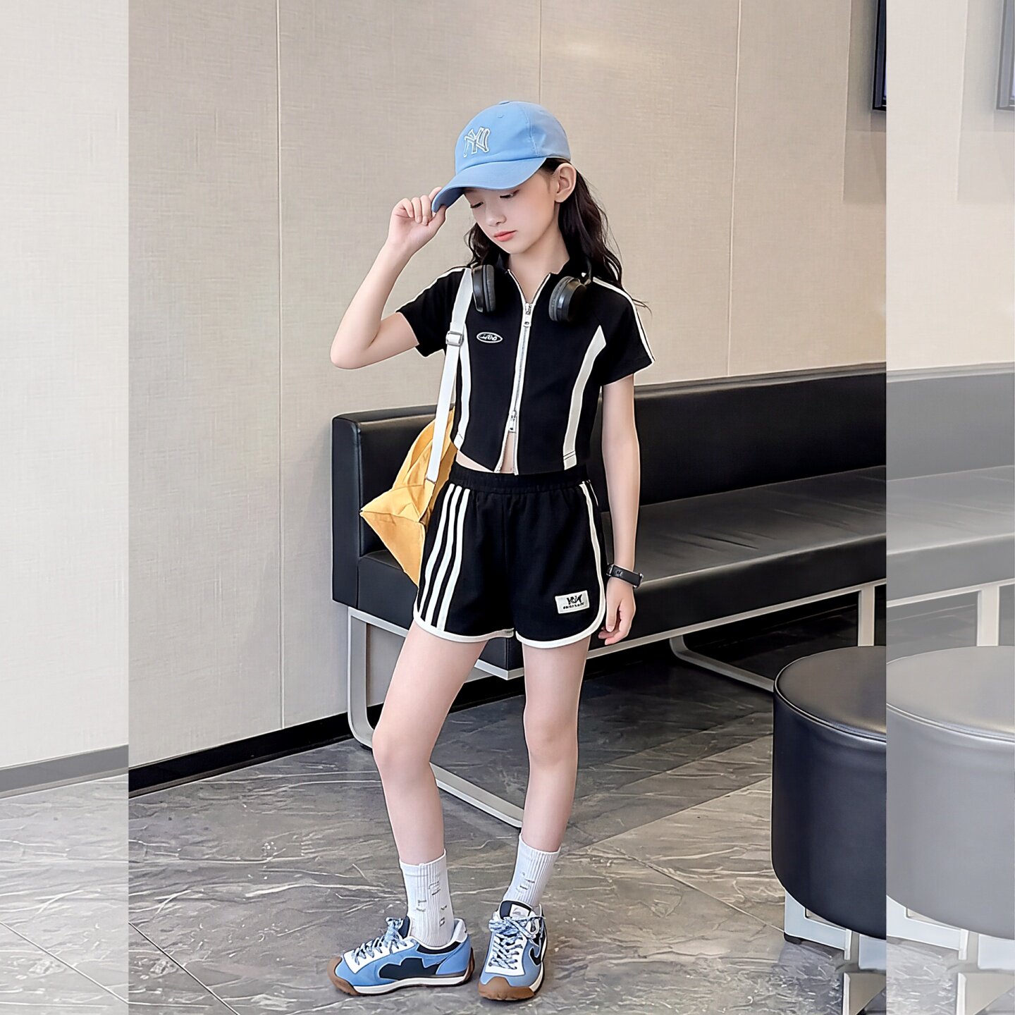 女童运动套装夏装2026新款儿童洋