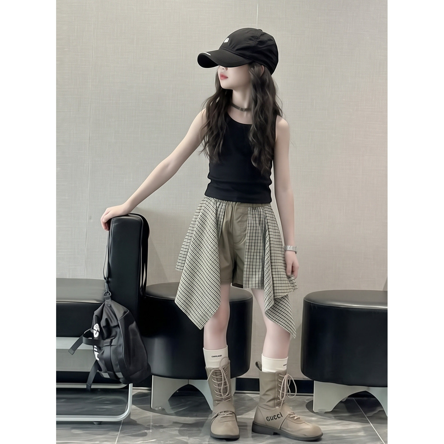 女童背心短裤套装2026儿童韩版夏