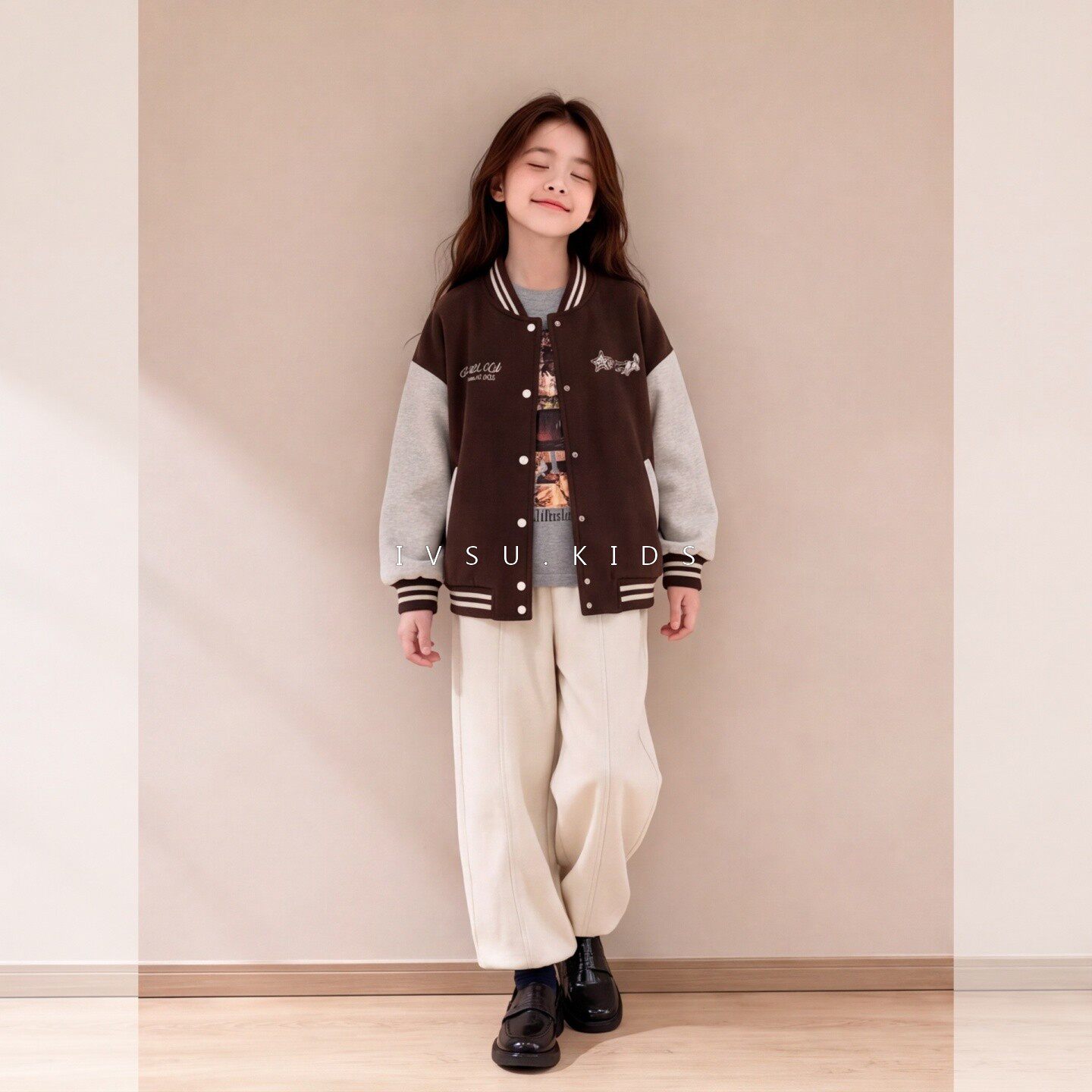 女童夹棉加厚外套棒球服秋冬装潮