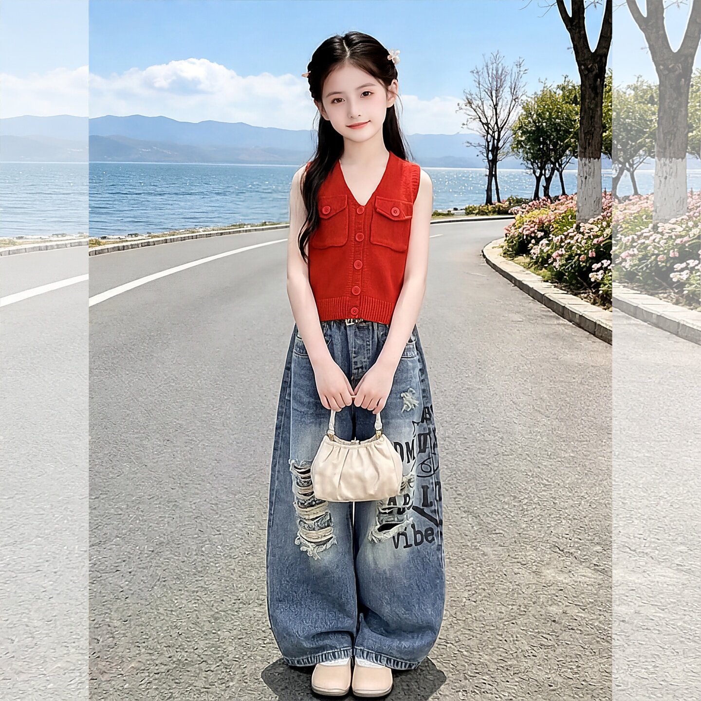 女童2026新款韩版洋气无袖