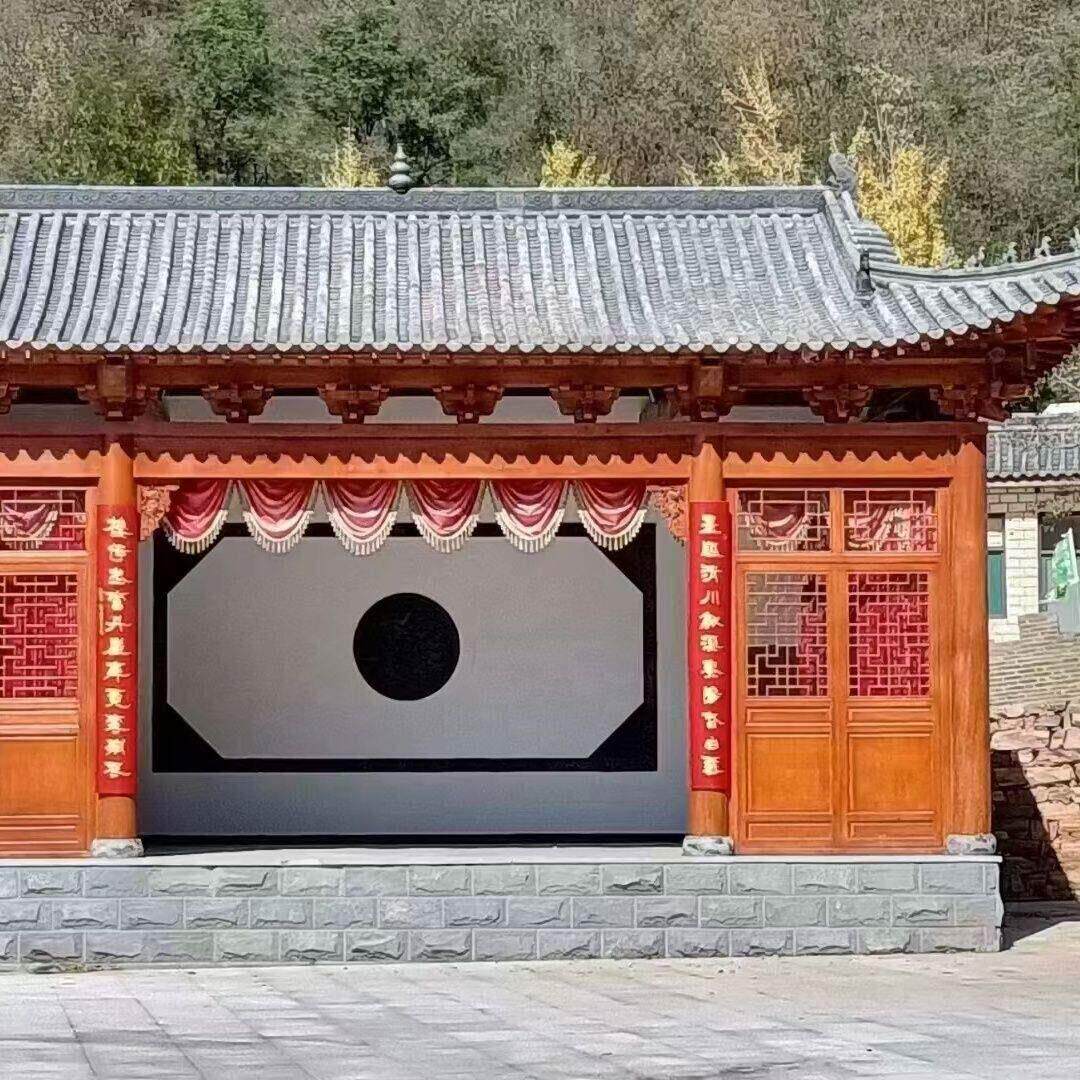 户外水榭亭防腐木古建祠堂木屋宗祠室外长廊实木公园景区凉亭厂家