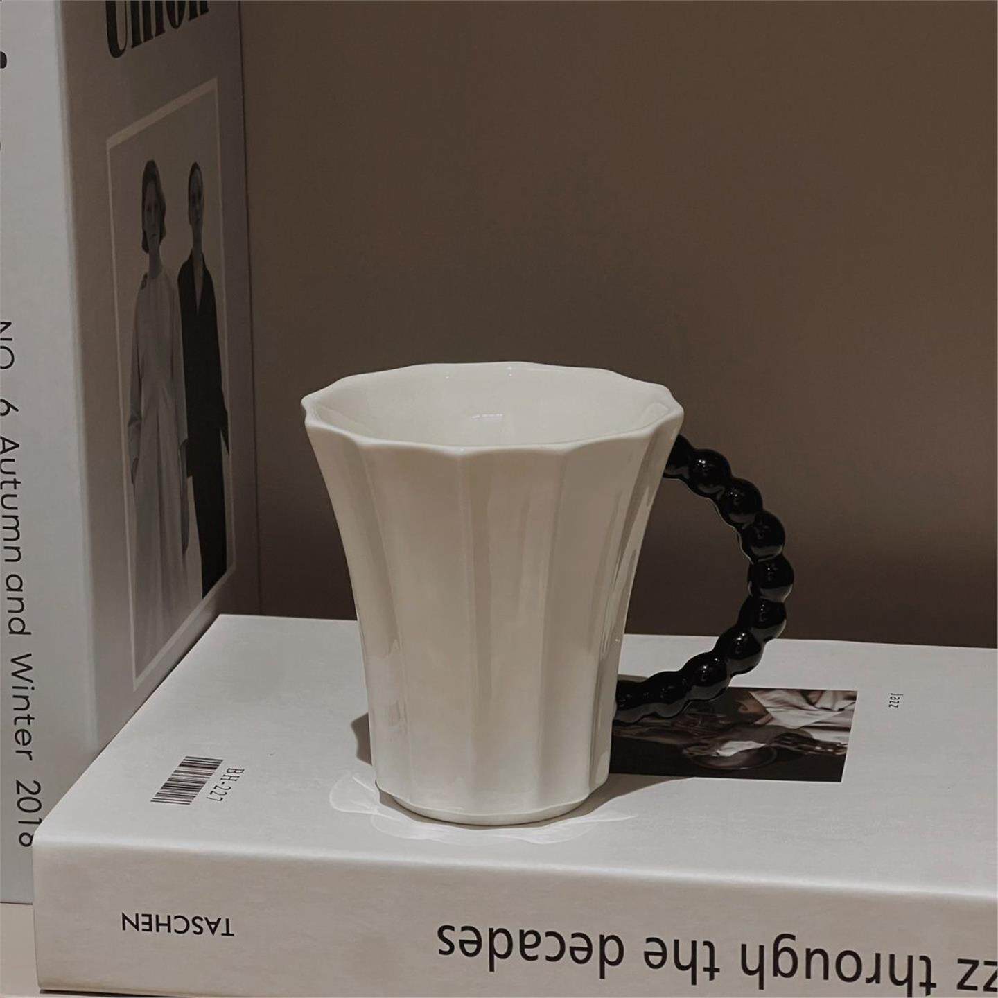 早餐ins家用女生喝水情侣咖啡杯水杯办公室马克杯高颜值杯子陶瓷