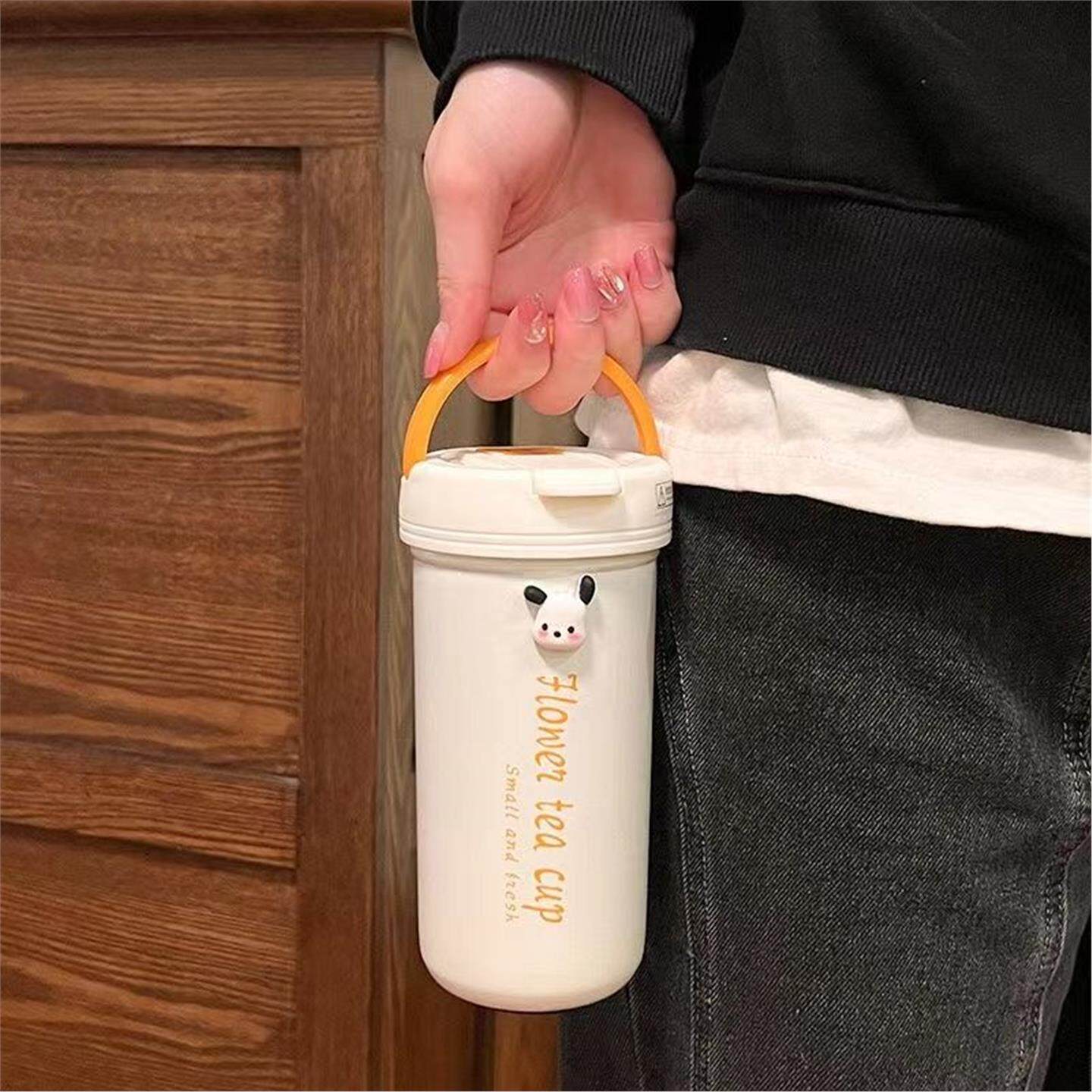 新款2026便携女生分离泡茶女简约保温杯潮款茶水高颜值吸管水杯子