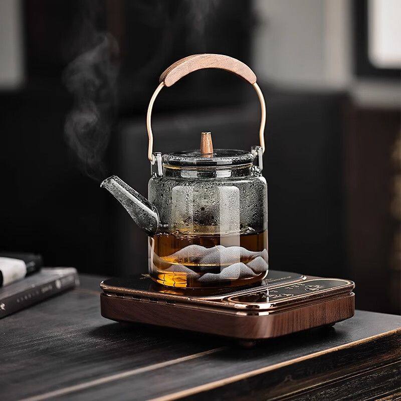 多功能蒸汽煮茶器加厚玻璃养生壶保温安化黑茶普洱电茶壶电热水壶