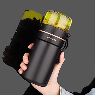水杯子茶水滤网男生车载内外泡茶分离水杯保温杯不锈钢304高颜值