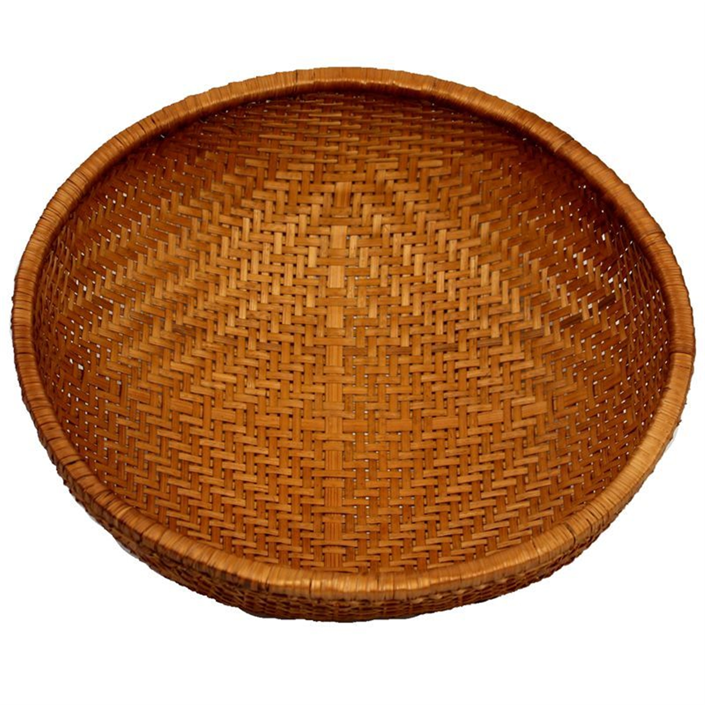 烟熏竹编馒头筐圆簸箕防虫