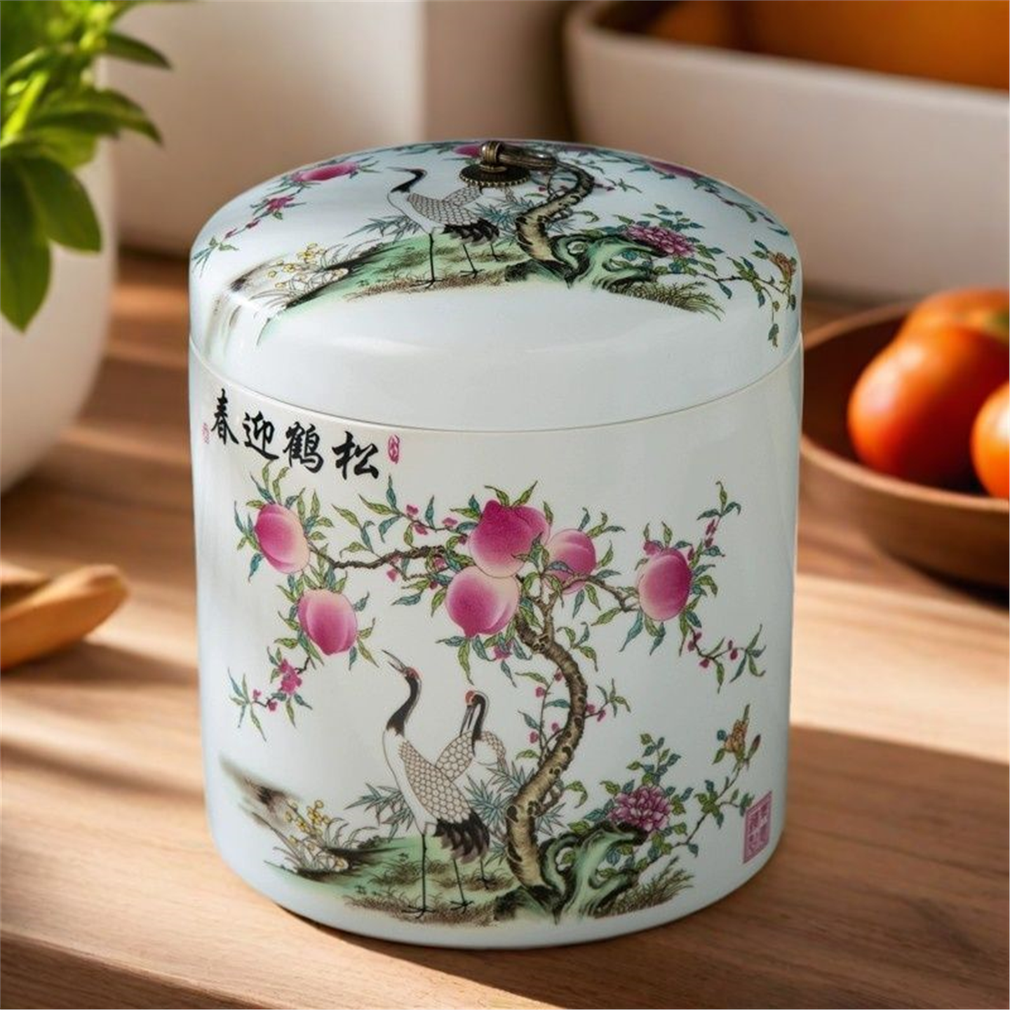 面粉装米陶瓷斤储物罐桶景