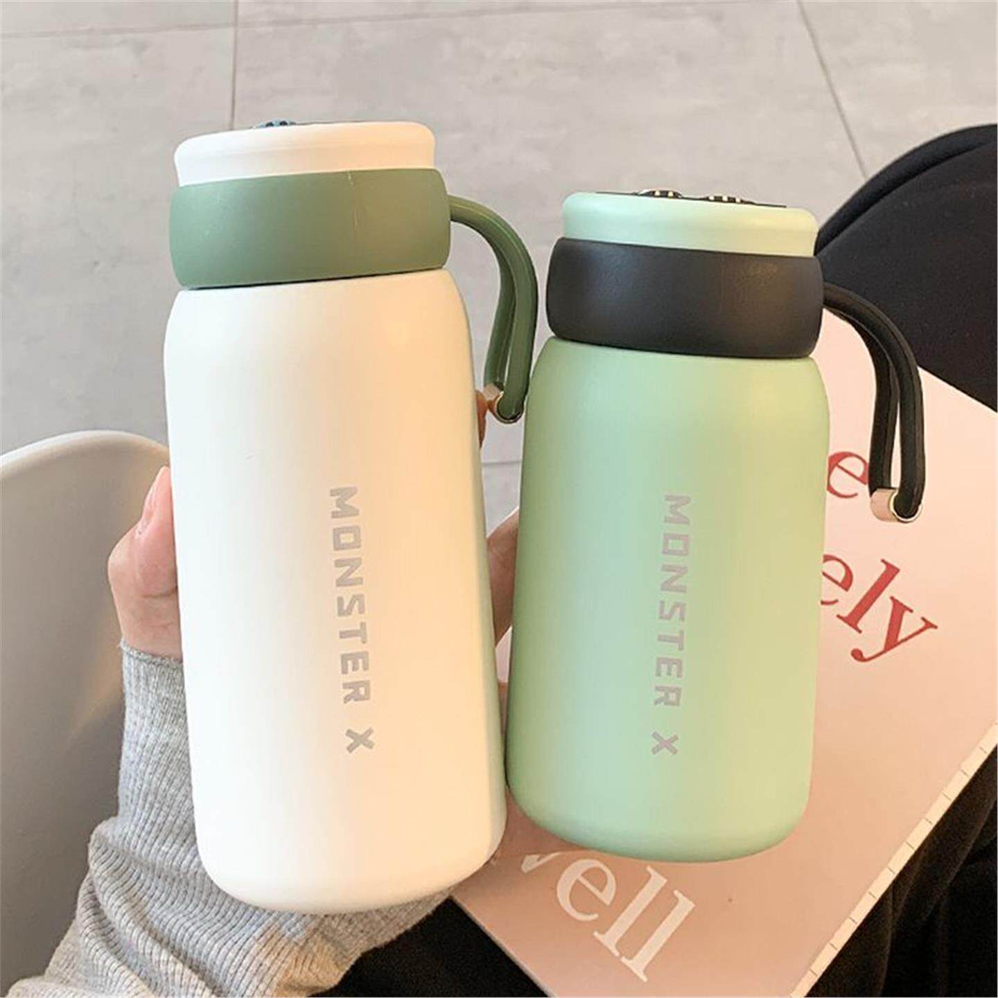 不锈钢新款简约女生2026高颜值便携女士水杯保温杯男办公室女杯子