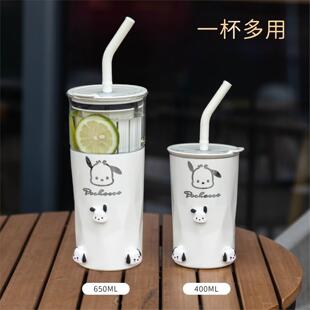 不锈钢茶水2026新款高颜值女生吸管便携保温杯玻璃分离咖啡杯杯子