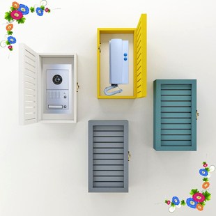 门口老式电话机遮挡装饰可视电话室内机装点遮丑门禁电话美化遮盖