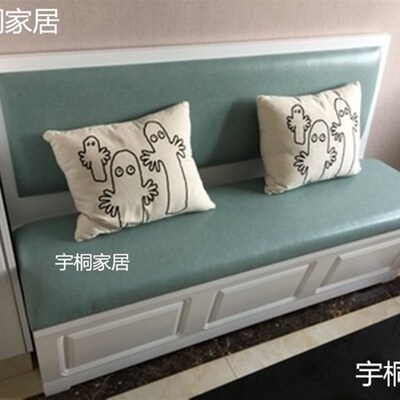 定做家用软包沙发垫卡座坐垫高密度海绵阳台垫飘窗垫长正方形自粘