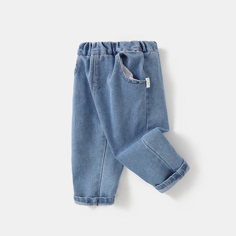 女童牛仔裤春秋小婴儿长裤春季小童大屁屁裤春装宝宝pp裤儿童童装