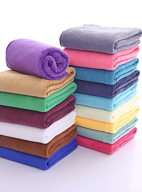 美容院专用浴巾大号超强吸水柔软不掉毛成人比纯棉男女大毛巾铺床