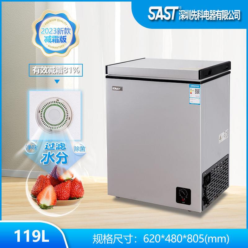 SAST车载冰箱冰柜小型冷冻冷藏两用卧式小冰柜家车大容量单温冷柜