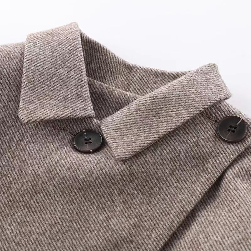 2024春秋女童毛呢外套百褶短裙子两件套小女孩洋时髦气小西装套装