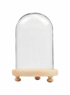 家居客厅卧室装饰品桌面发光灯座球形玻璃罩儿童房间摆设创意礼物