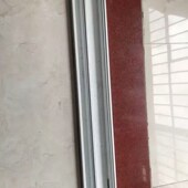 塑钢窗轨道铝条玻璃推拉门导轨下滑道老式 门窗滑轮平凸槽滑轨配件