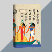 埃及壁画古神楔形文字定制A5布面书衣a6日记本书皮书套手帐记账本