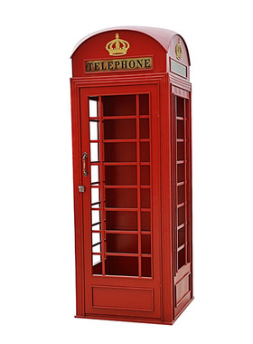复古英伦电话亭邮筒路牌指示牌景观双人长椅酒吧展馆楼盘装饰摆件