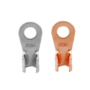 30A开口鼻子M6接线耳1.1mm厚镀锡铜本色500只 凤凰紫铜国标A级OT