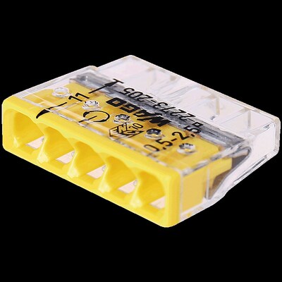 WAGO10只装2273-205接线端子分线器导线并线连接器硬线专用接线柱