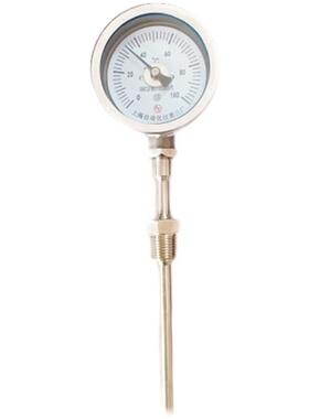 wss 311双金属温度计wss-315 8 l=100mm 表盘60mm 0-120 G1/2