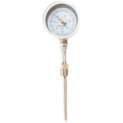 wss 311双金属温度计wss-315 8 l=100mm 表盘60mm 0-120 G1/2