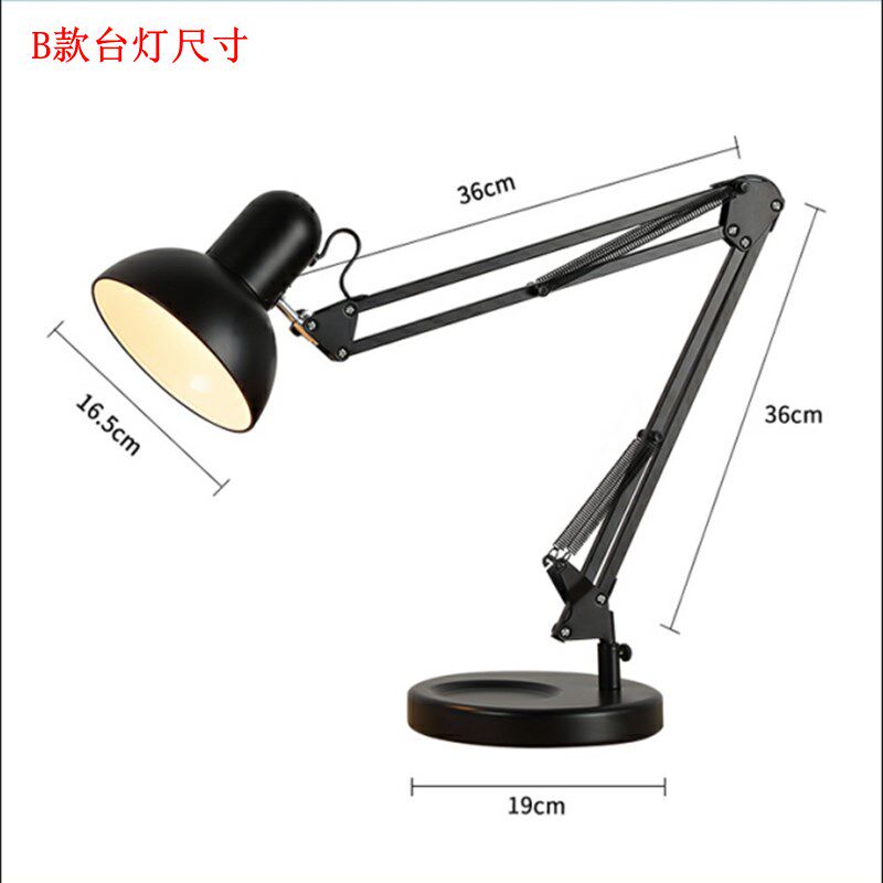 修理工长臂工作台灯工厂用绘图灯超亮强光办公室桌面夹灯led检验