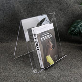 加厚透明亚克力展示架书架透明书本架图书馆书立架大号展会架书架