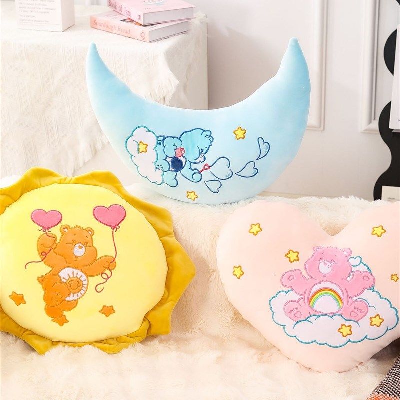 爱心熊彩虹熊枕头五角星形沙发垫枕头女孩可爱的毛绒垫装饰,居家布艺,靠垫/抱枕,淘宝优惠券,粉丝福利购,淘宝优惠卷