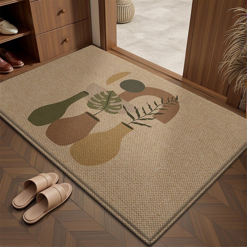 地垫入户门垫玄关门厅黄色奶油风地毯大门口进门户外入门室外脚垫,居家布艺,入户地垫,淘宝优惠券,粉丝福利购,淘宝优惠卷