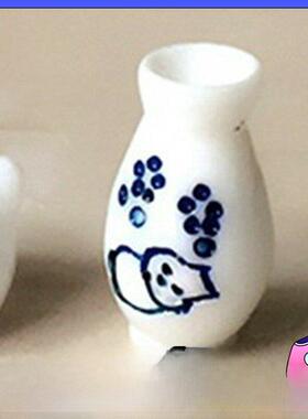 DOLLHOUSE小布娃娃屋配件 微缩食玩 日式烧酒瓶茶具茶壶 超市盲袋