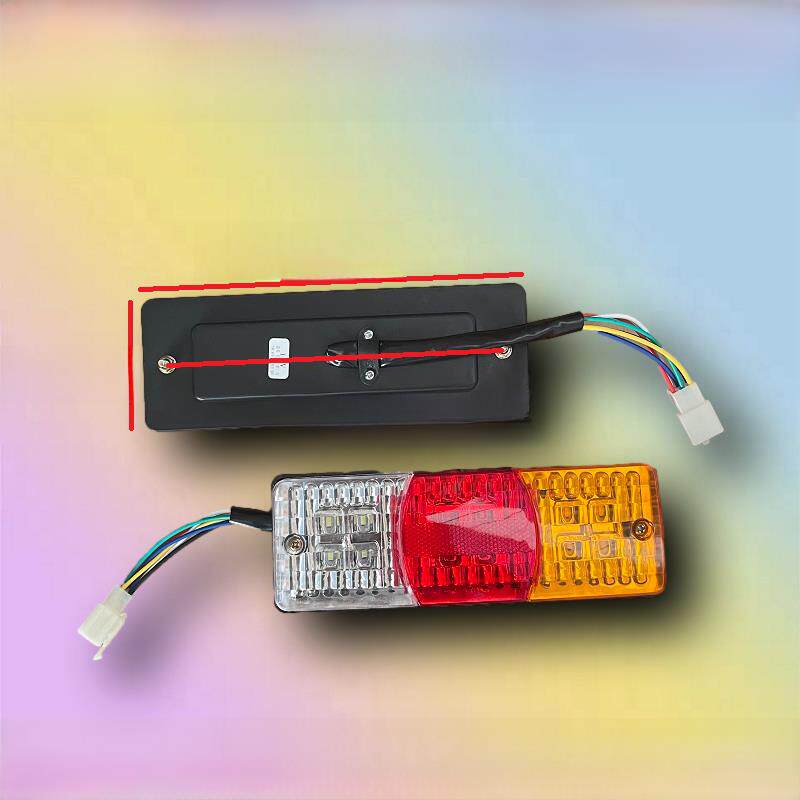 电动三轮车led后灯三轮摩托车LED后尾灯12V-60v 转向刹车夜行倒车