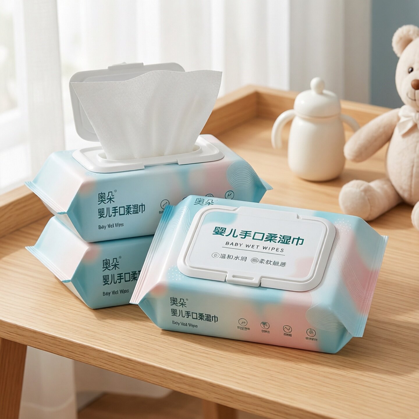 88vip2元好物湿纸巾婴儿湿巾大包80加厚手口屁专用宝宝幼儿童抽取