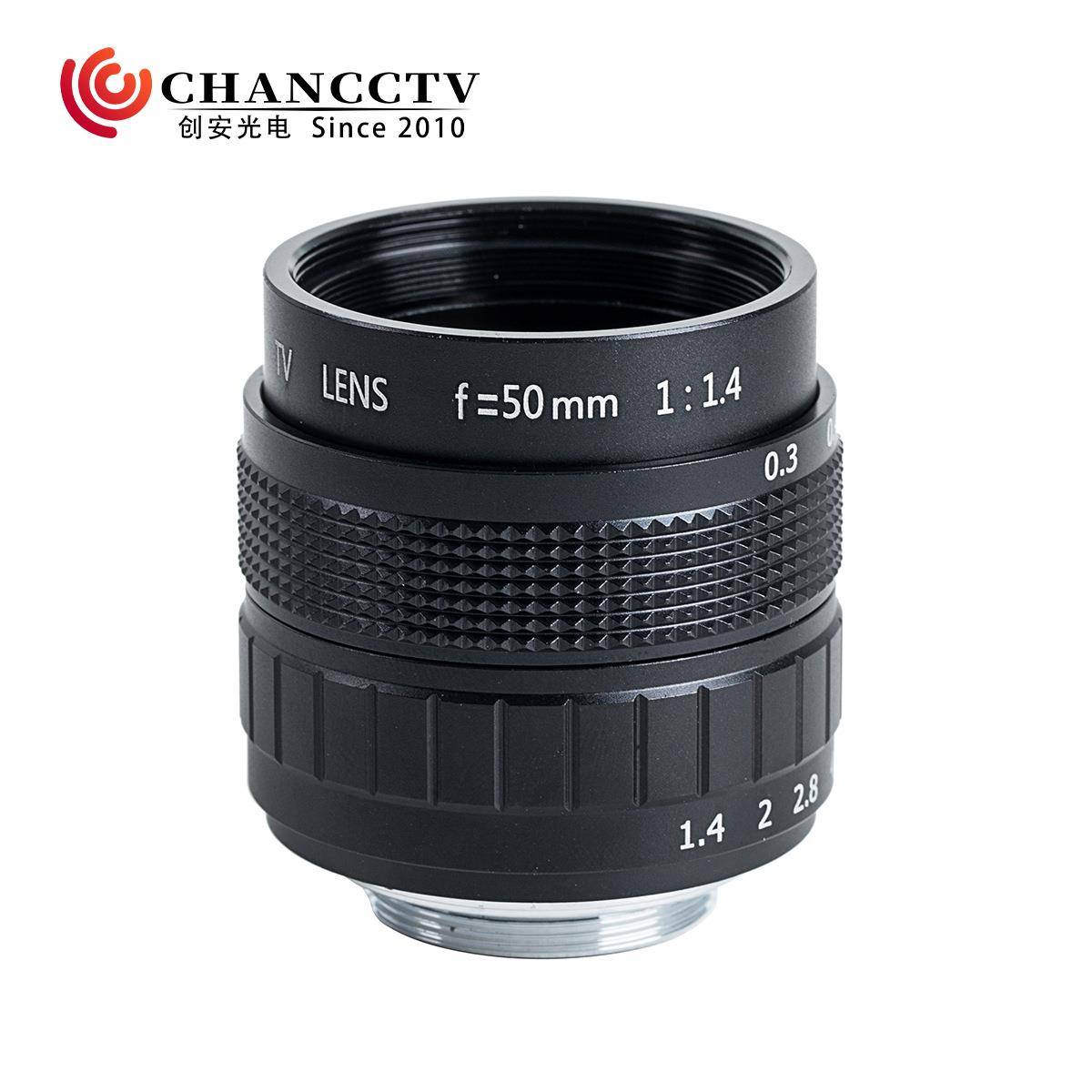创安光电定焦电影镜头50mm 2/3“ C口 F1.4-16 数码相机微单镜头