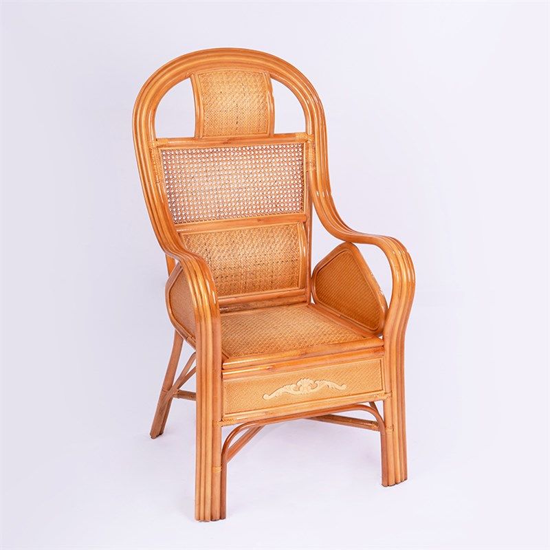 工厂直销靠背椅老人单人真藤老式藤编家用护腰休闲藤椅喝茶滕腾椅,住宅家具,阳台椅,淘宝优惠券,粉丝福利购,淘宝优惠卷