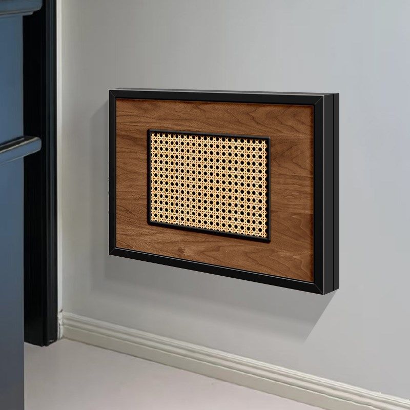 2025新款复古弱电箱装饰遮挡画藤编网线盒光纤箱遮丑挂画不挡信号,家居饰品,电表箱装饰画,淘宝优惠券,粉丝福利购,淘宝优惠卷