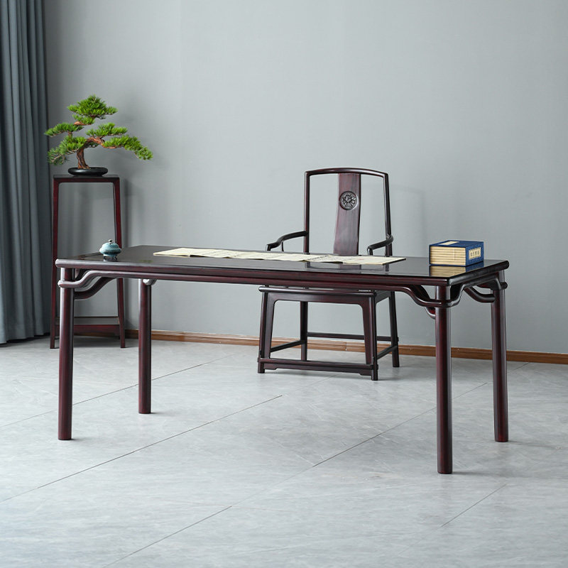 血檀家俱新中式书桌画案非洲小叶紫檀王款书法桌全实木办公桌家用,住宅家具,书桌,淘宝优惠券,粉丝福利购,淘宝优惠卷