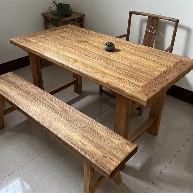 老榆木茶桌茶台茶几实木办公桌简约书桌电脑桌阳台桌茶桌矮桌,住宅家具,家用茶台/茶桌,淘宝优惠券,粉丝福利购,淘宝优惠卷