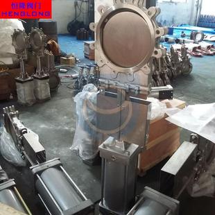 厂家直销防尘刀闸阀防尘气动刀型闸阀PZ673气动刀型闸阀DN100