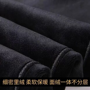 紧身显瘦保暖小脚裤 踩脚打底裤 女外穿加绒加厚秋冬大码 高腰光泽裤