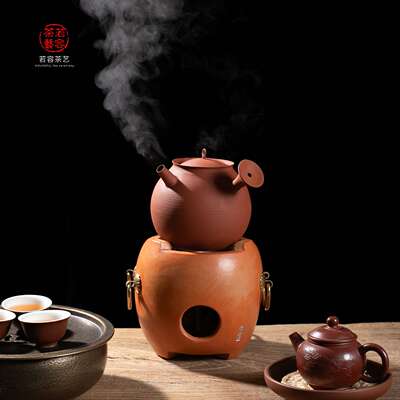 闽西副榜炉电热丝煮茶炉工夫茶红泥电炭炉改装茶炉手工砂铫电陶炉