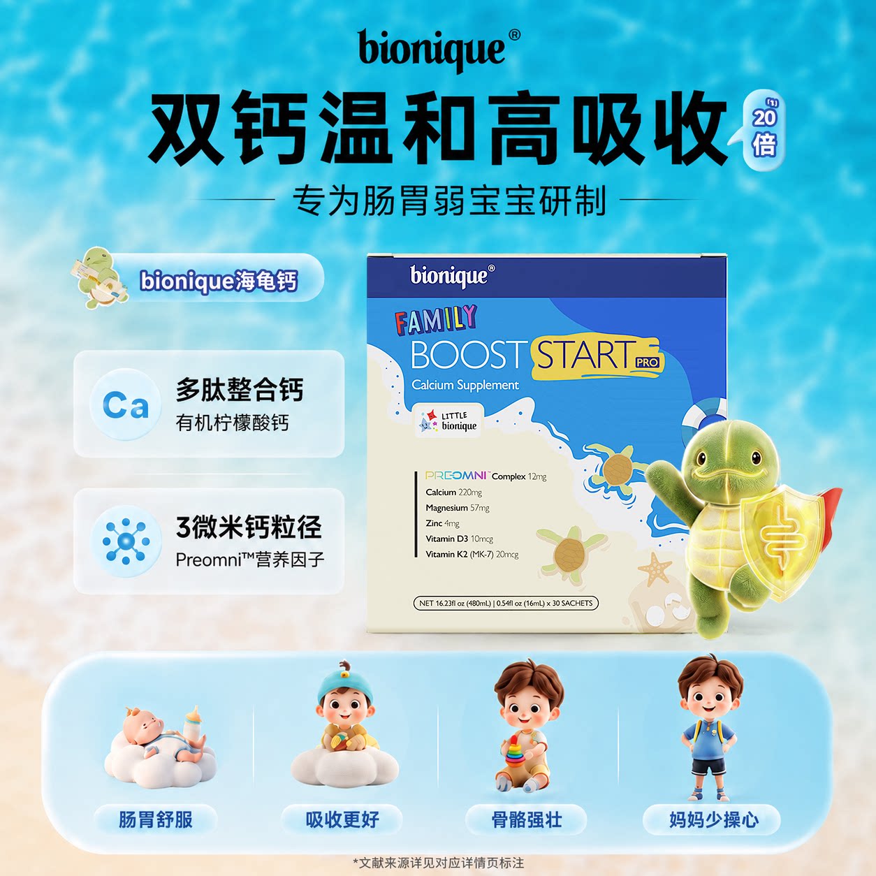 Bionique螯合钙镁锌D3K2图片